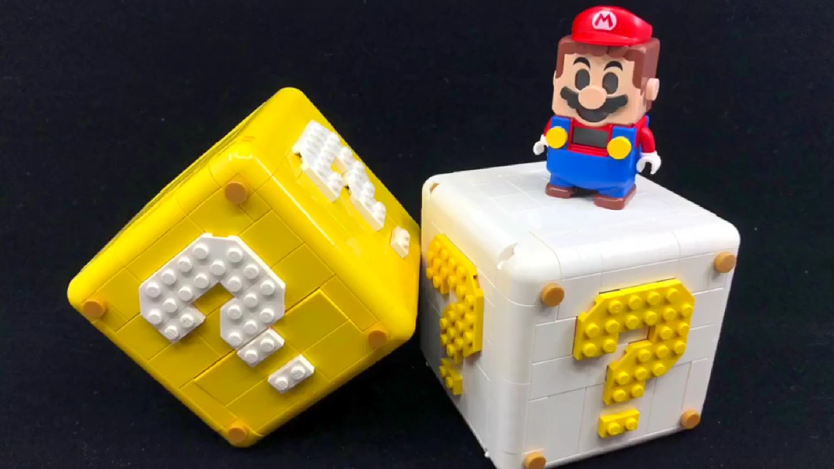 Store your LEGO Super Mario with this mini Question Mark Block