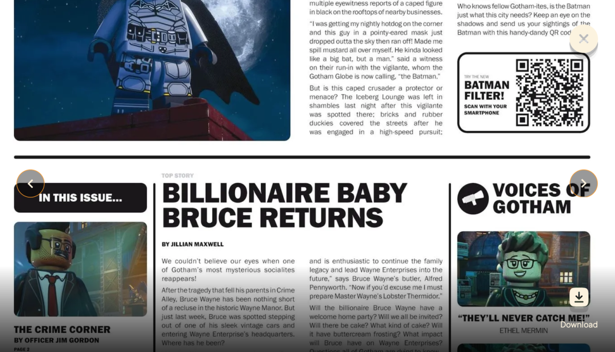 LEGO Batman Legacy of the Dark Knight newspaper 1 1200x687