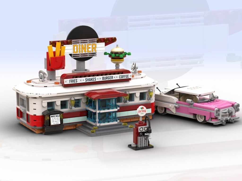 LEGO BrickLink Diner updated build