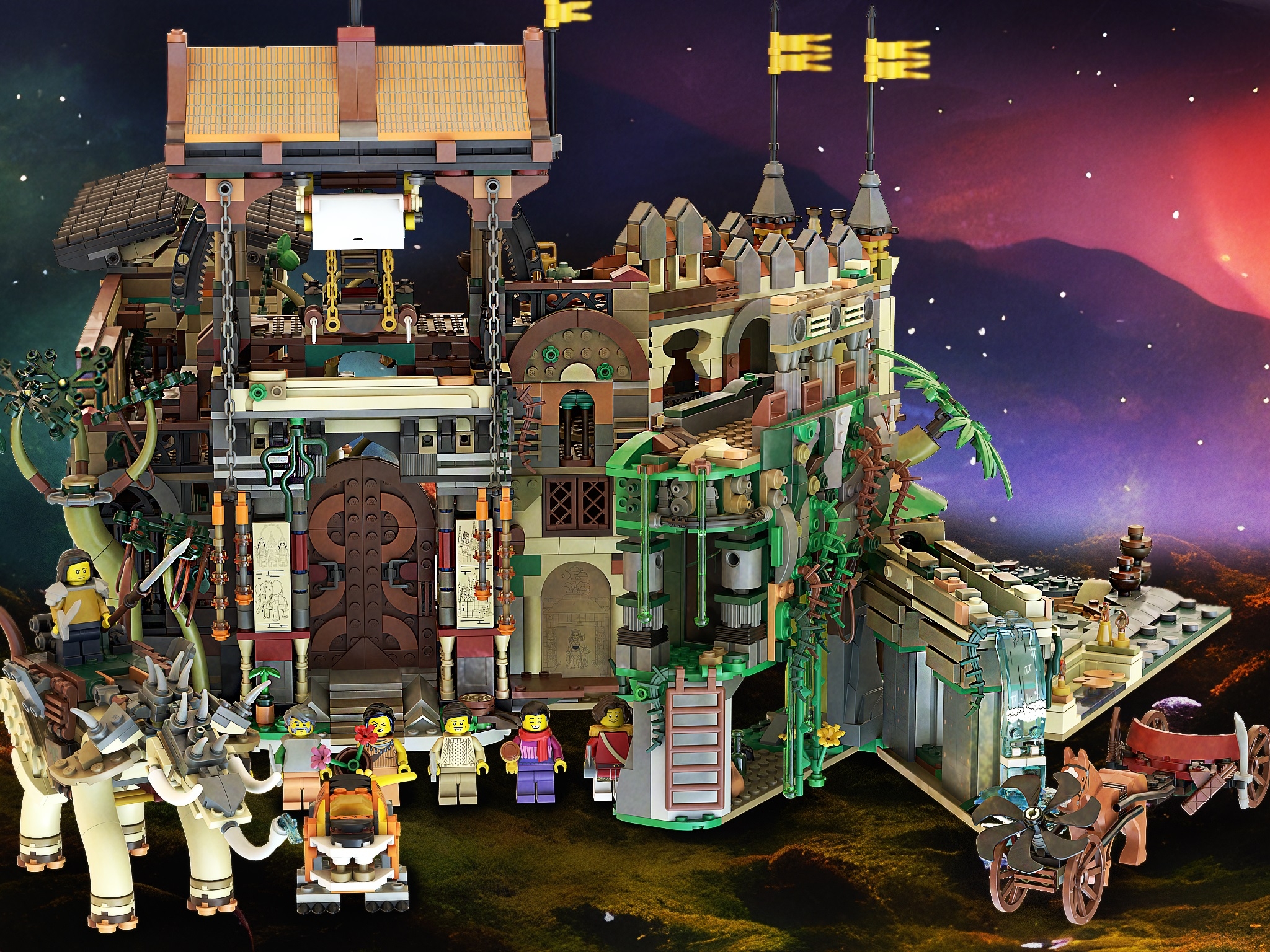 lego bricklink series 2 indian fort sinbad