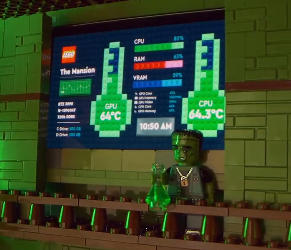 LEGO Haunted house gaming pc 3 1