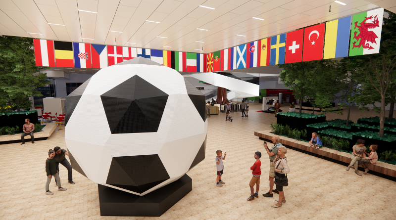 LEGO House reveals world's biggest brick-built football