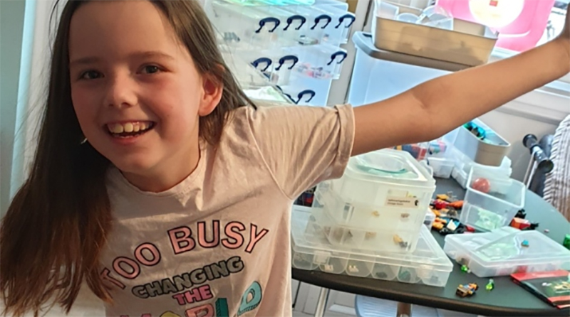 Ten-year-old carer fundraises with 26 hour LEGO building challenge