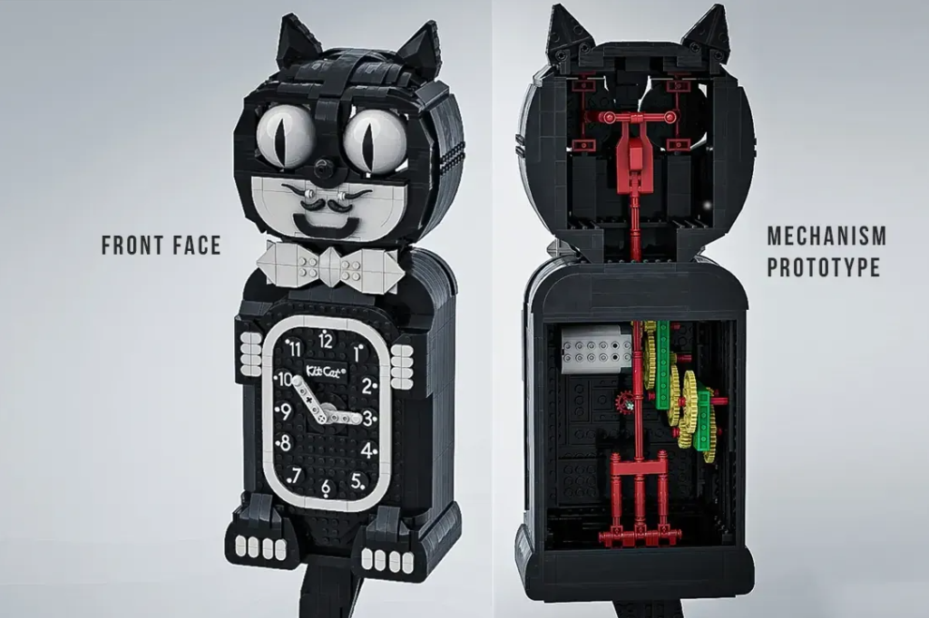 LEGO Ideas cat clock 1 1024x682