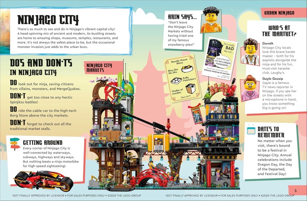 LEGO NINJAGO Dragons Rising Adventure Atlas Journey Through the World of NINJAGO preview pages 1 1024x670