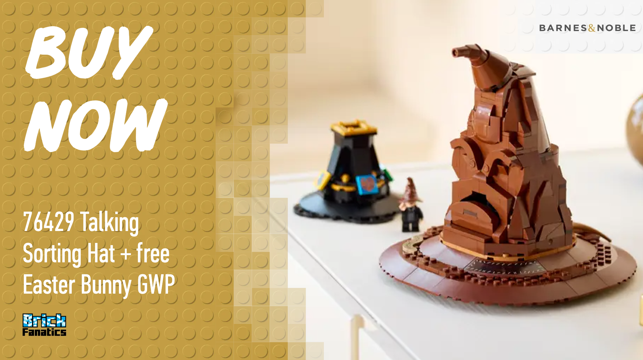 Get sorted this week with two-day free delivery on LEGO Harry Potter Sorting Hat