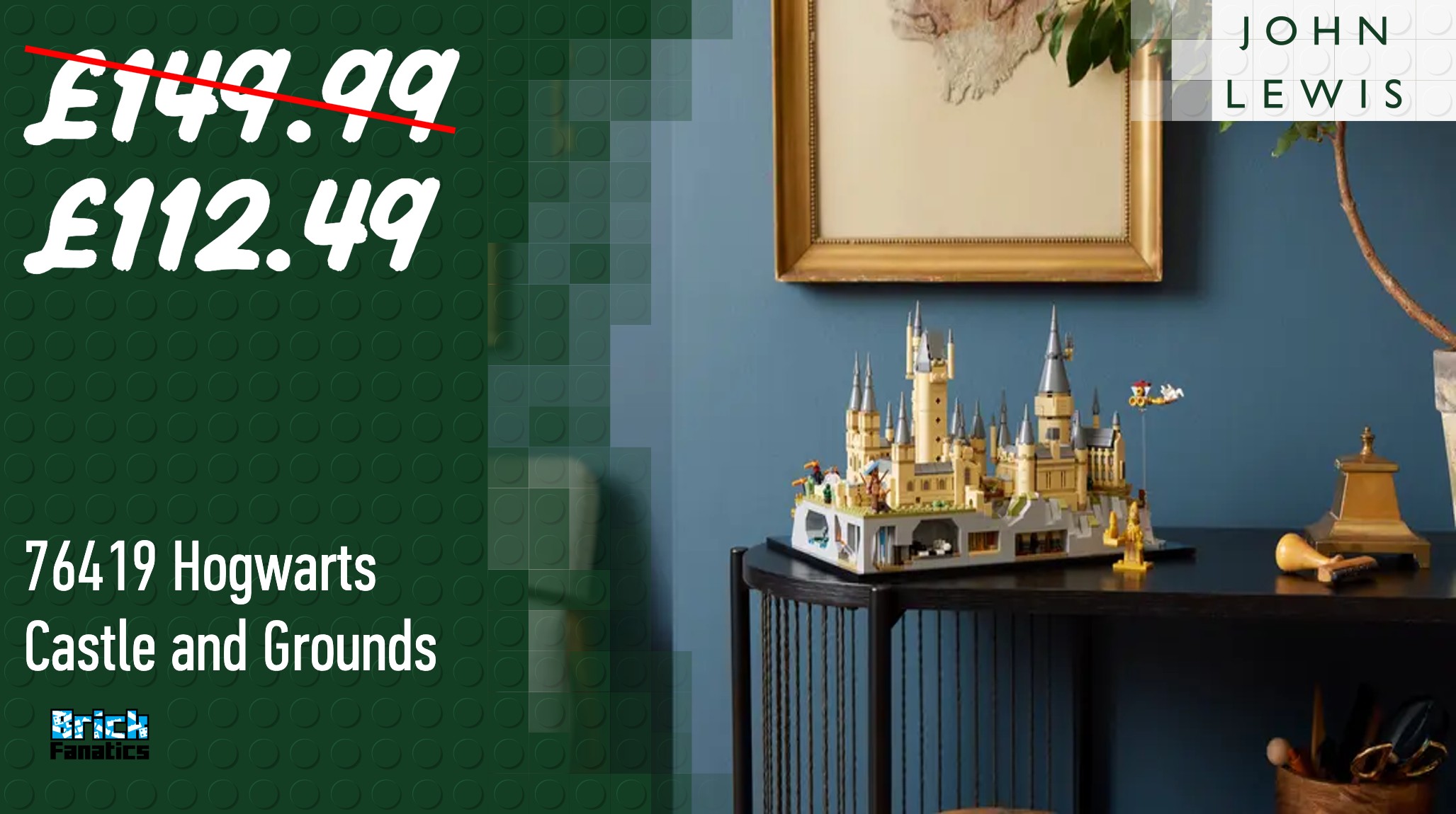 The latest LEGO Hogwarts Castle, now on offer at John Lewis