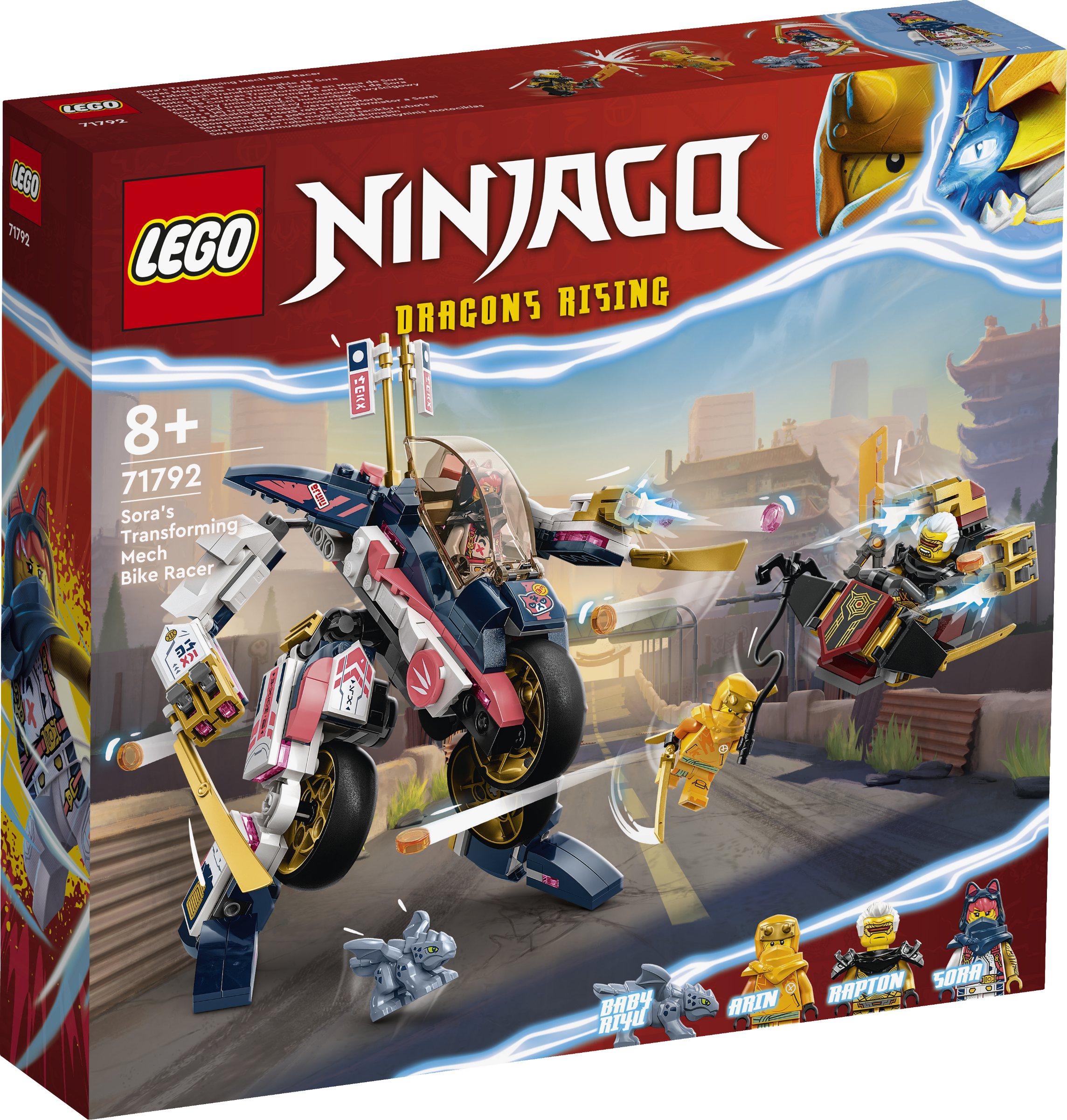 LEGO NINJAGO 71792 Soras Transforming Mech Bike Racer 1