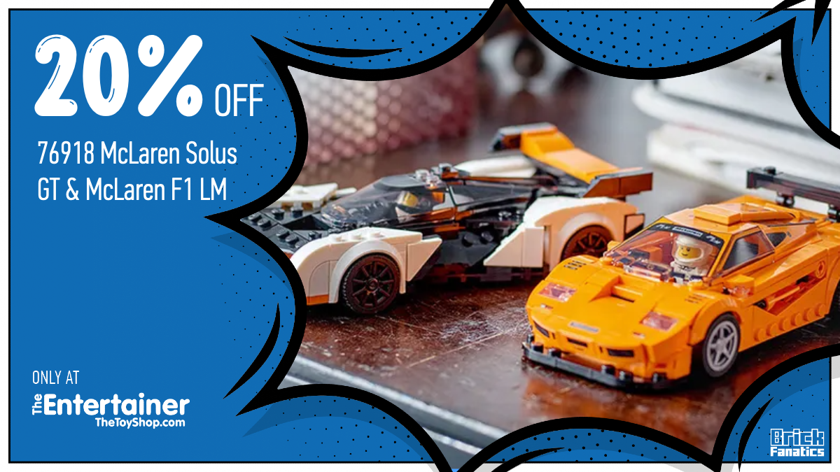 On your marks, get set, LEGO with 20% off 76918 McLaren Solus GT & McLaren F1 LM