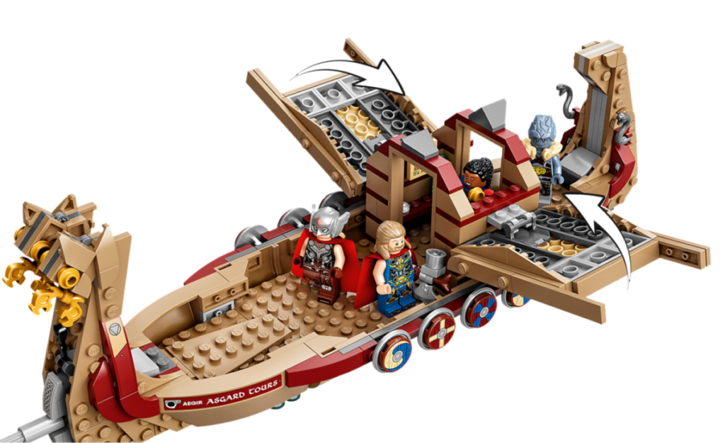 LEGO Marvel 76208 The Goat Boat contents 2 1024x625