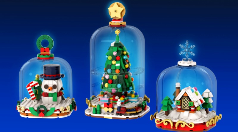Brick Pic of the Day: Winter Snow Globes