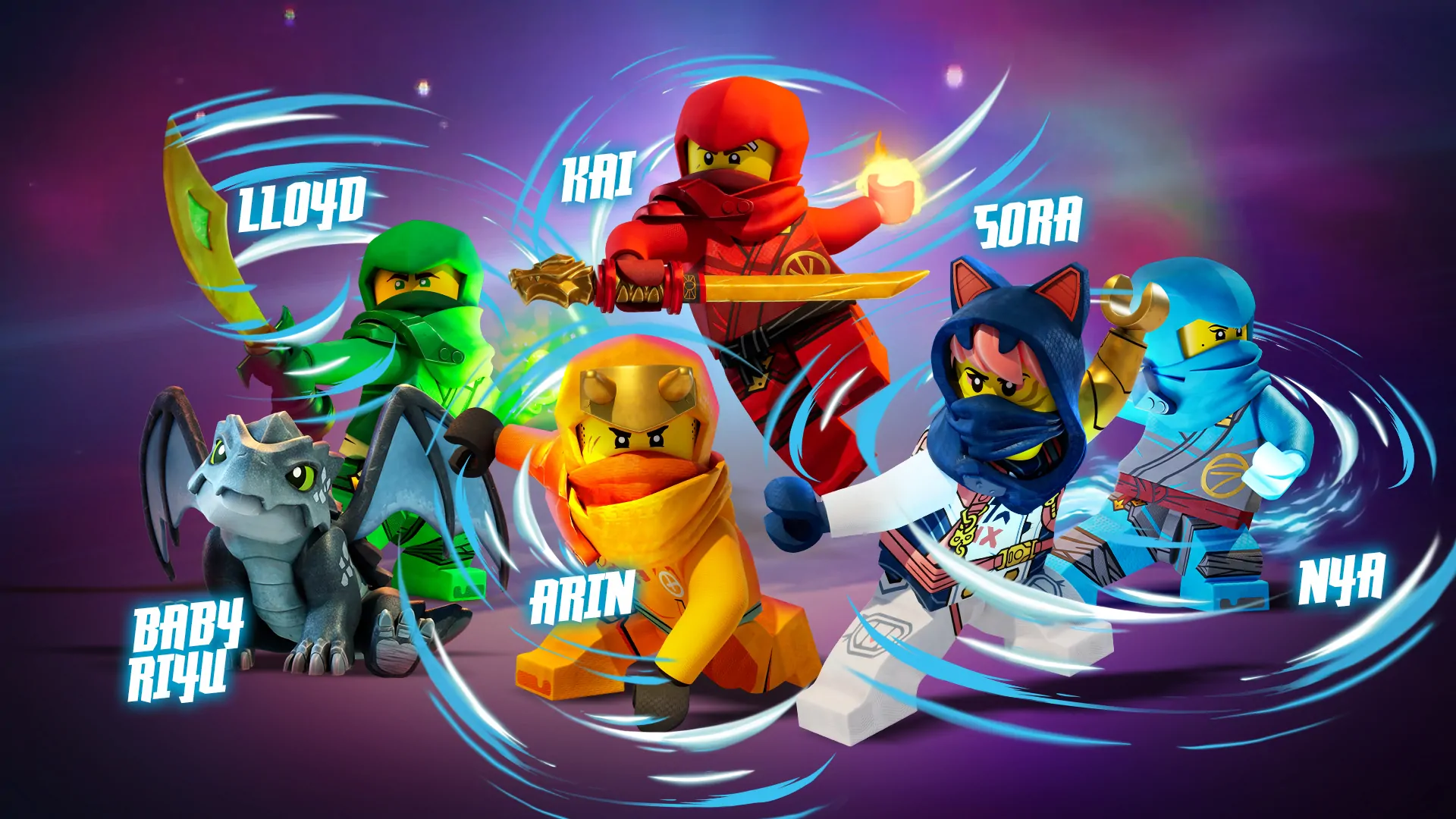 Ninjago 2023 CharacterPoster Group Desktop 1920x1080