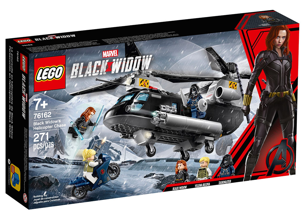 LEGO Marvel 76162 Black Widows Helicopter Chase box