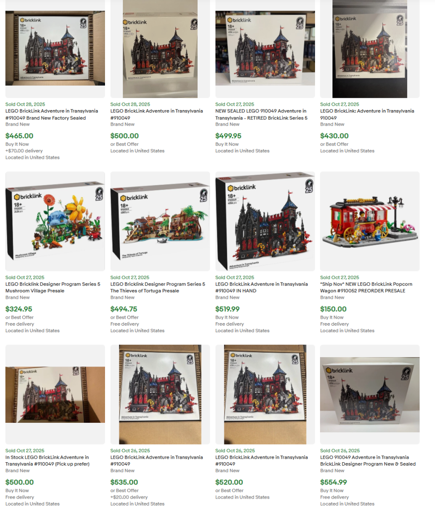 LEGO Bricklink Designer Program series 5 sold listings ebay 874x1024