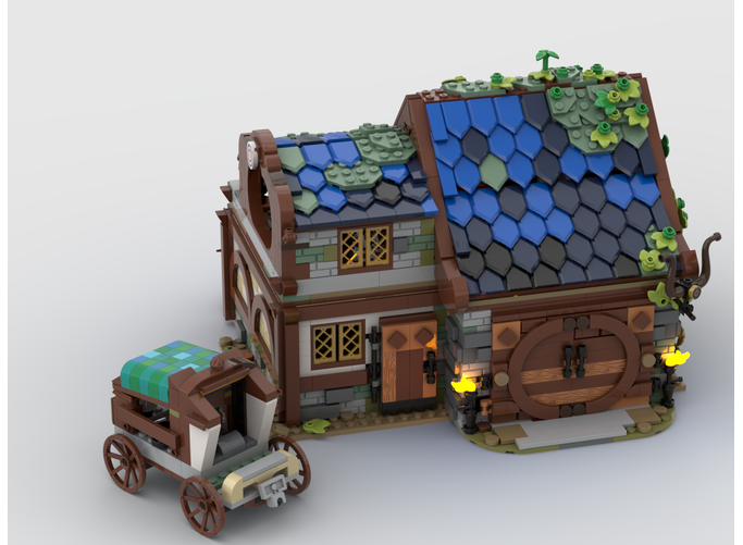 LEGO 21325 medieval blacksmith stables drmattbricks rebrickable