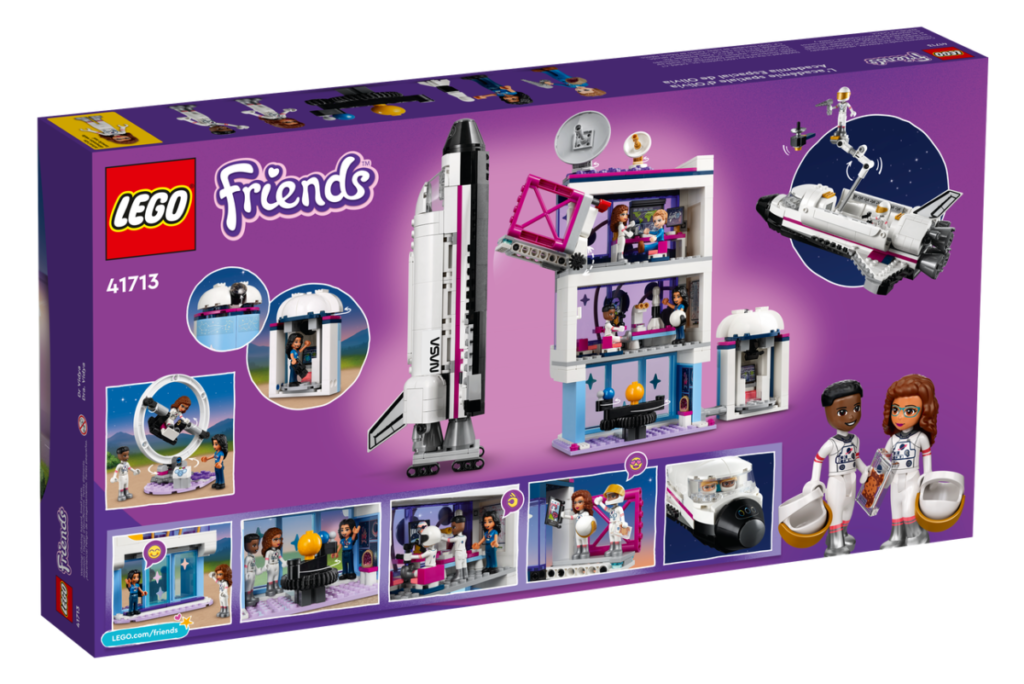 LEGO Friends 41713 Olivias Space Academy box back 1024x684