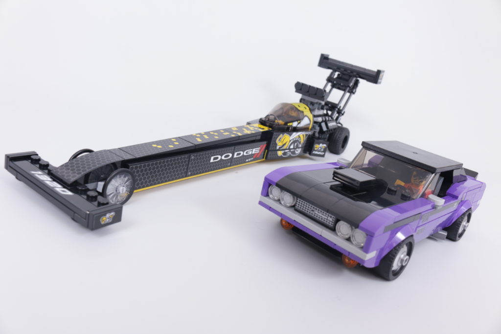 LEGO Speed Champions 76904 Mopar DodgeSRT Top Fuel Dragster and 1970 Dodge Challenger TA review 1