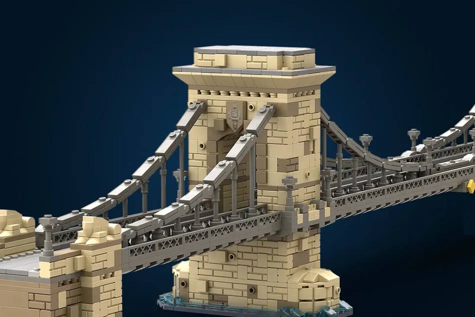 LEGO Ideas Szechenyi Chain Bridge Budapest 4