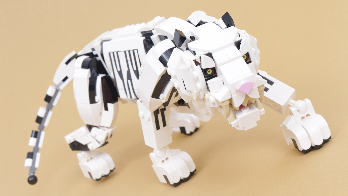 How to rebuild LEGO Creator 3-in-1 31129 Majestic Tiger in white