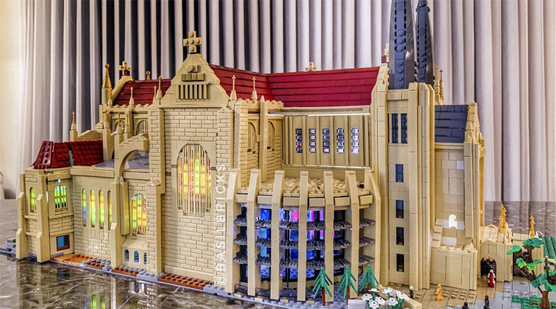 Saint Mary’s Cathedral in Perth recreated as LEGO model