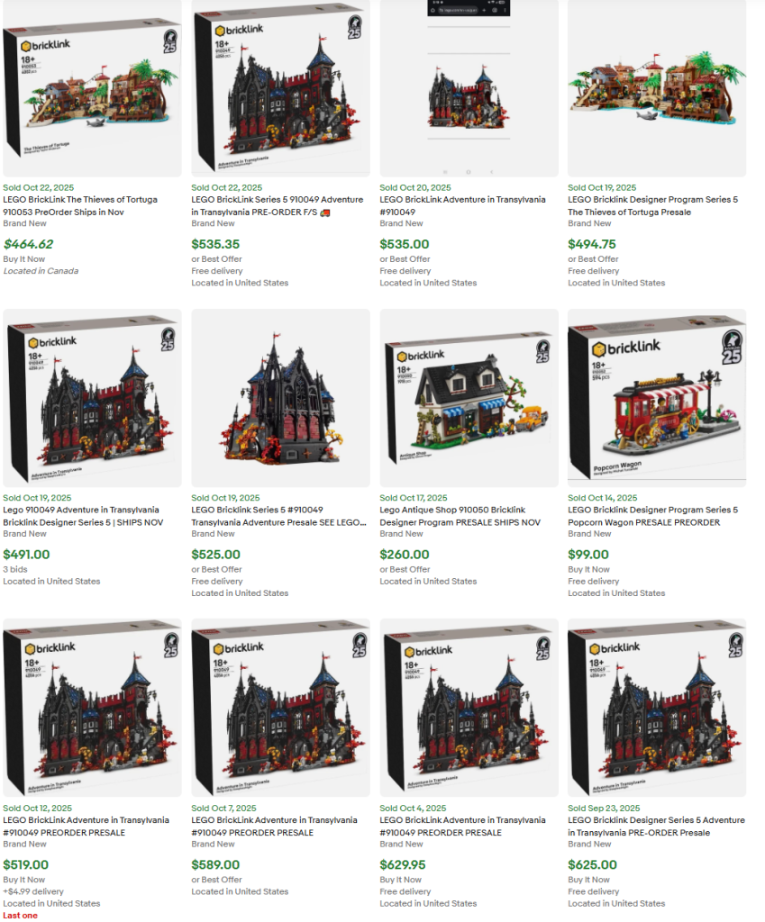 LEGO Bricklink Designer Program series 5 sold listings ebay 2 849x1024