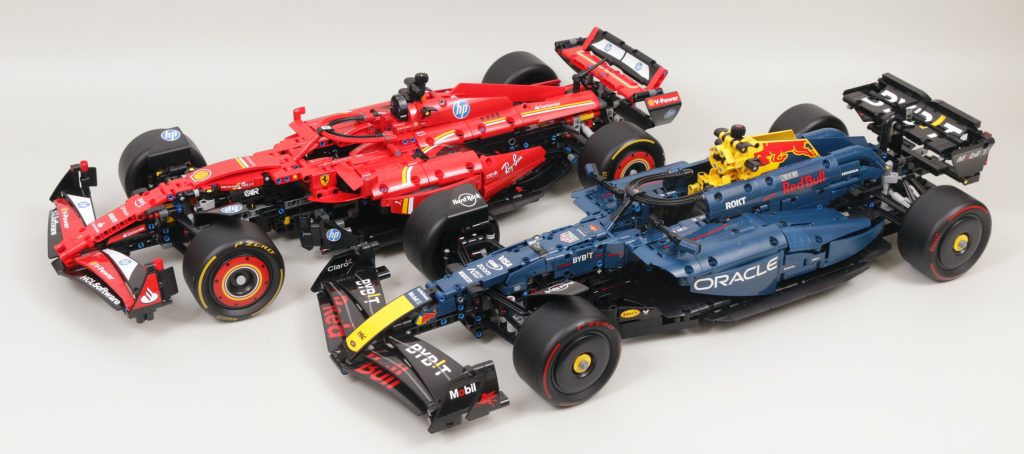 LEGO Technic 42207 Ferrari SF 24 F1 Car 42206 Oracle Red Bull Racing RB20 F1 Car comparison 18 1024x454