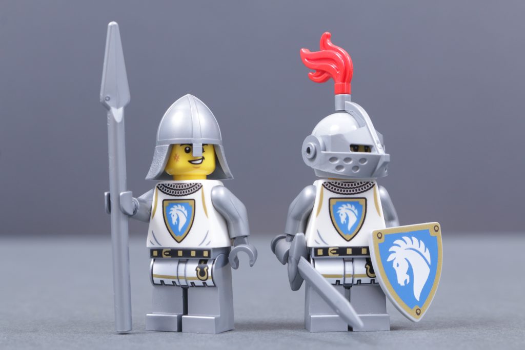 31168 Medieval Horse Knight Castle minifigures comparison 2 1024x683