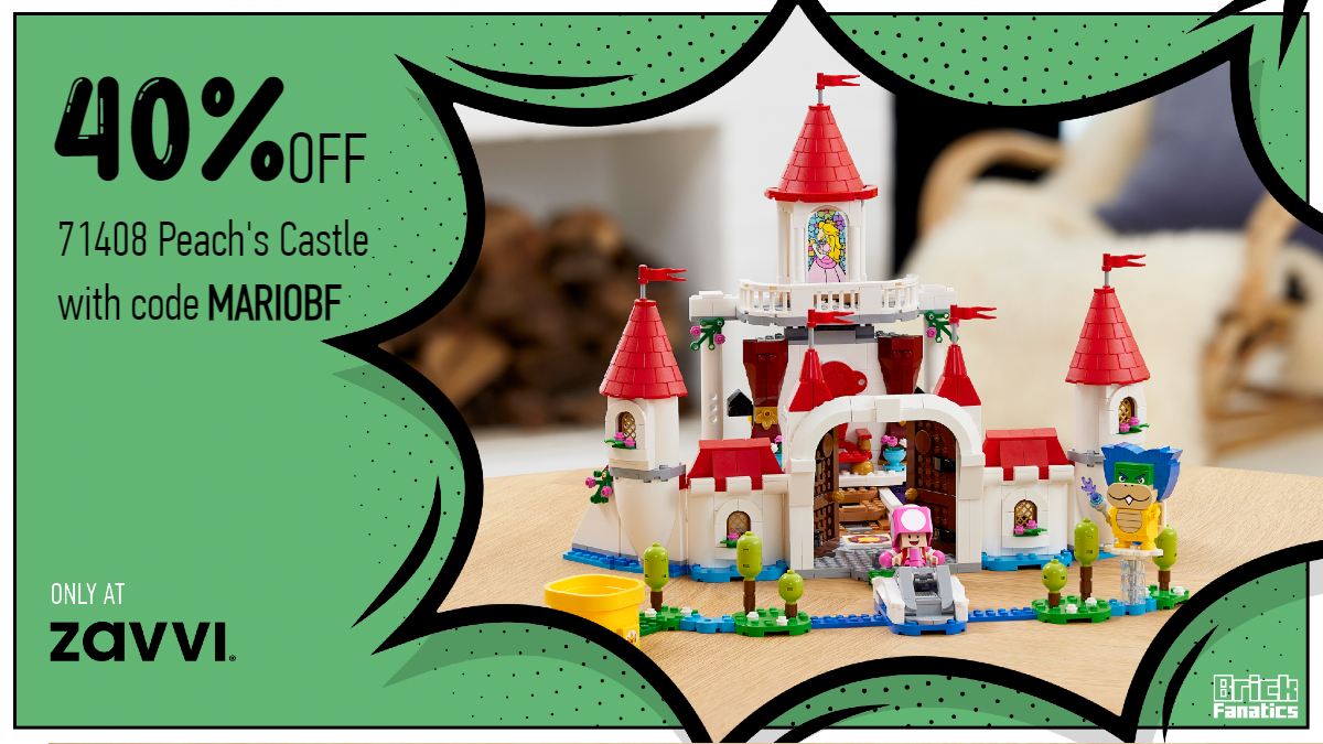 Relive the fun of The Super Mario Bros. Movie with 40% off 71408 Peach's Castle