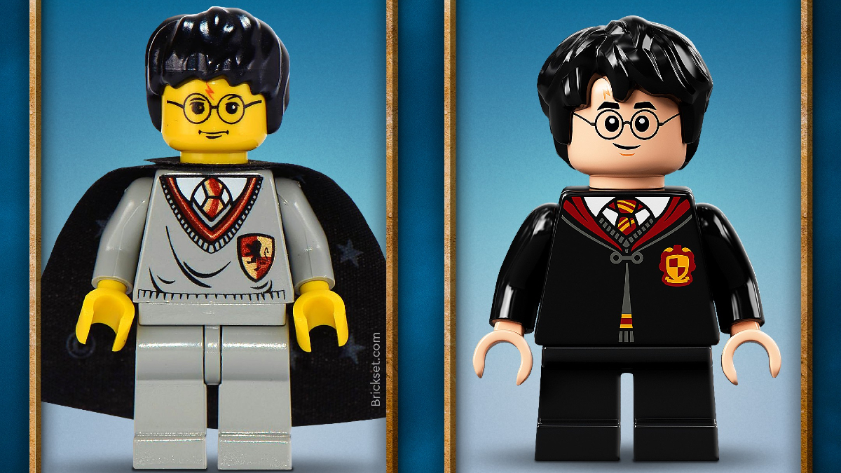 Comparing the LEGO Harry Potter minifigures after 20 years of change