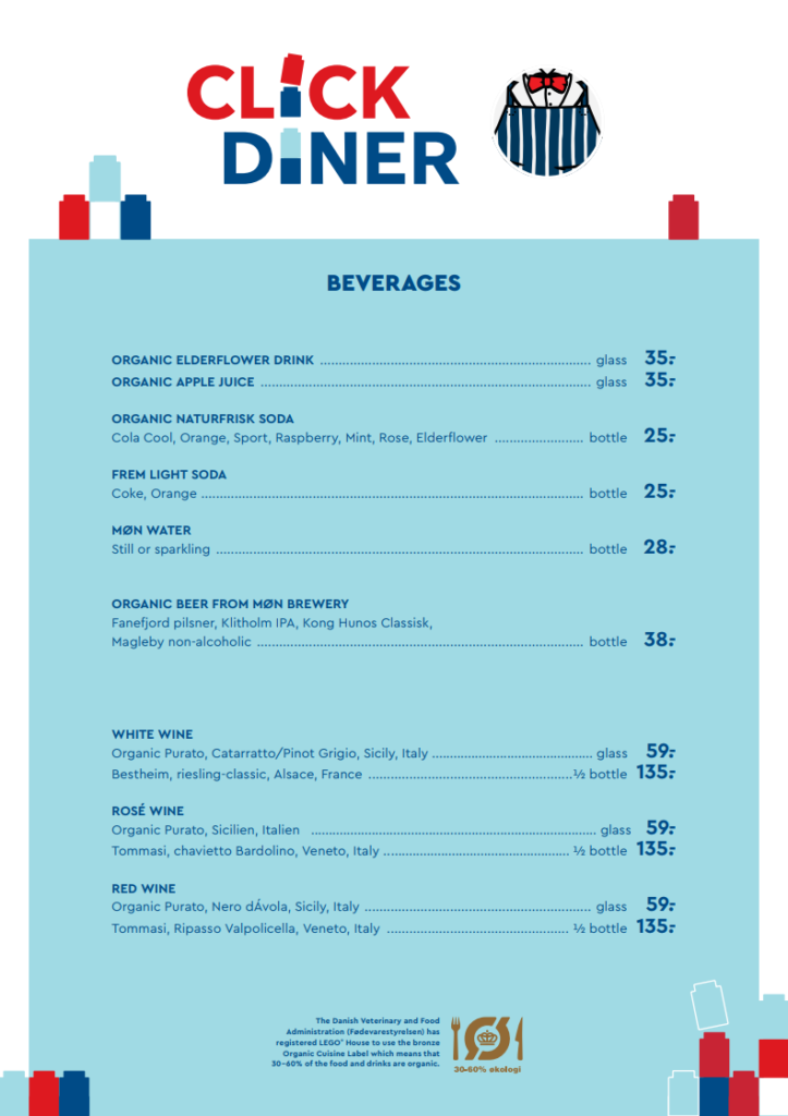 LEGO House Click Diner menu 2 723x1024