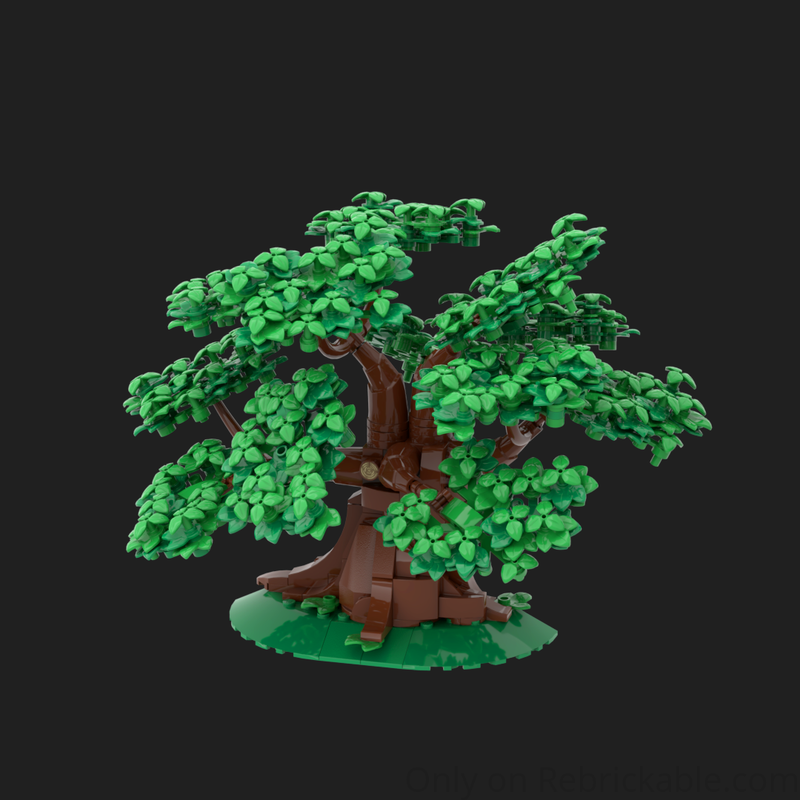 REBRICKABLE LEGO 10354 The Lord of the Rings The Shire tree upgrade 3