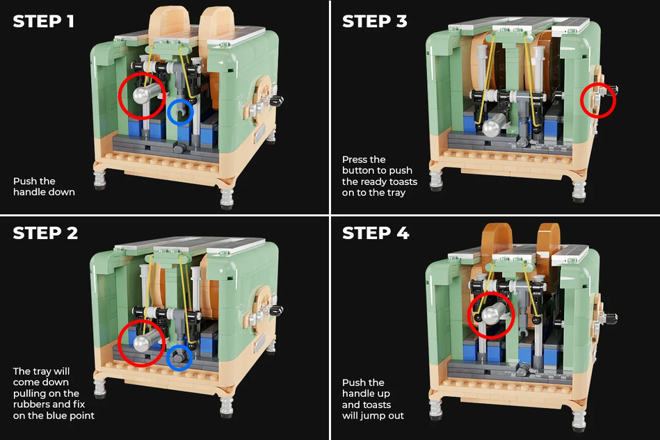 LEGO Ideas Vintage Toaster 5