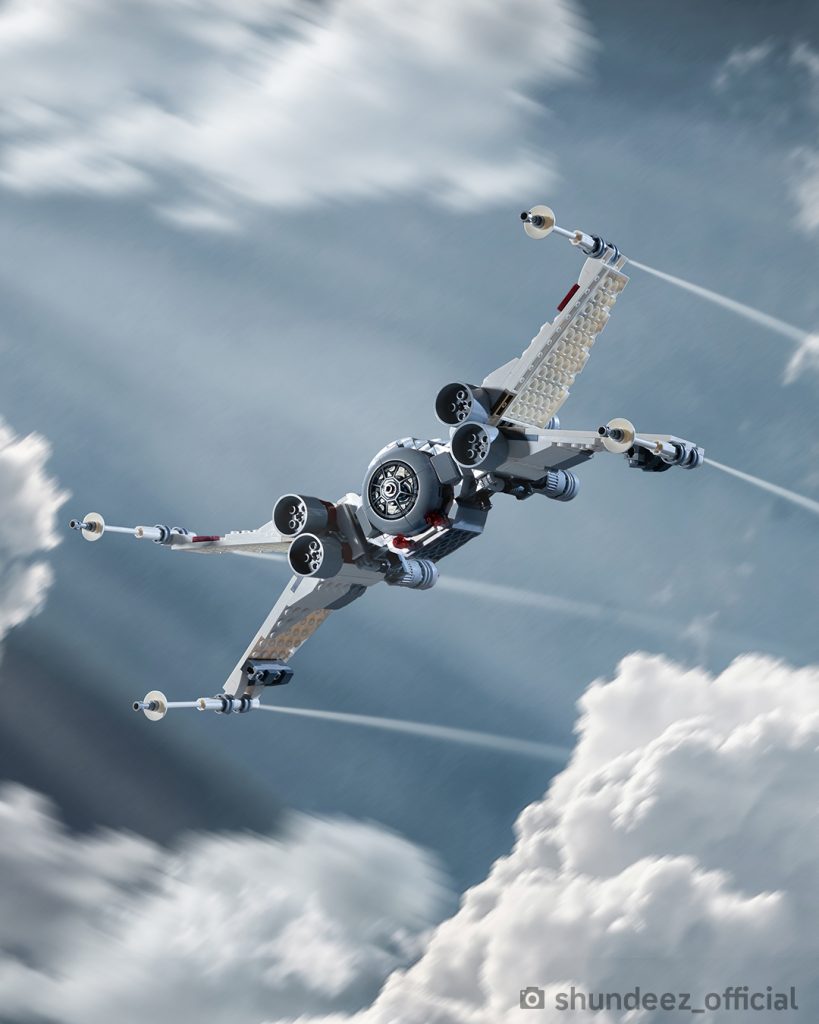 LEGO Star Wars 75393 TIE Fighter and X Wing Mash up Shundeez photography 2 819x1024