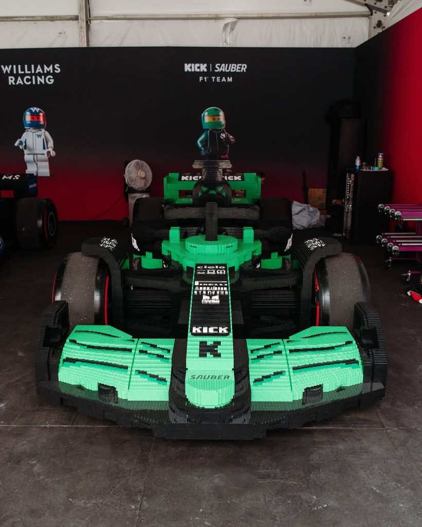 lego f1 life size miami grand prix kick sauber 820x1024