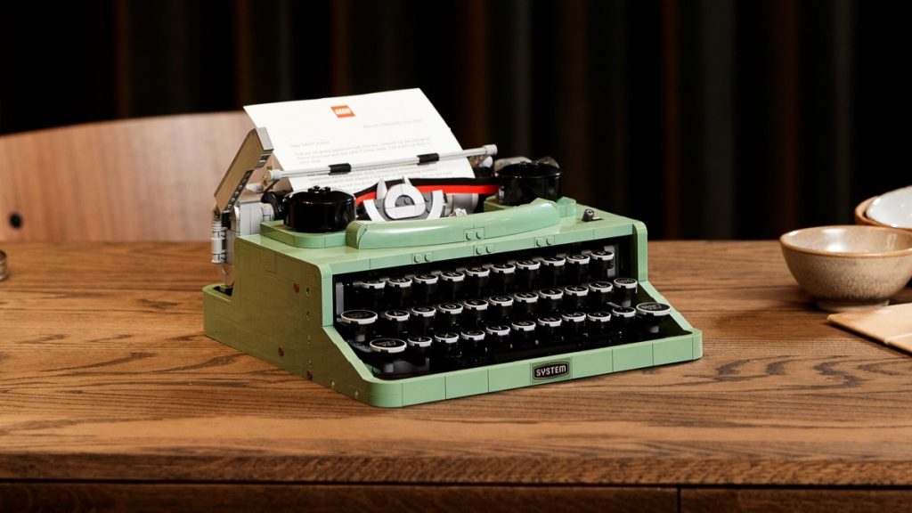 LEGO Ideas 21327 Typewriter lifestyle resized featured 1024x576