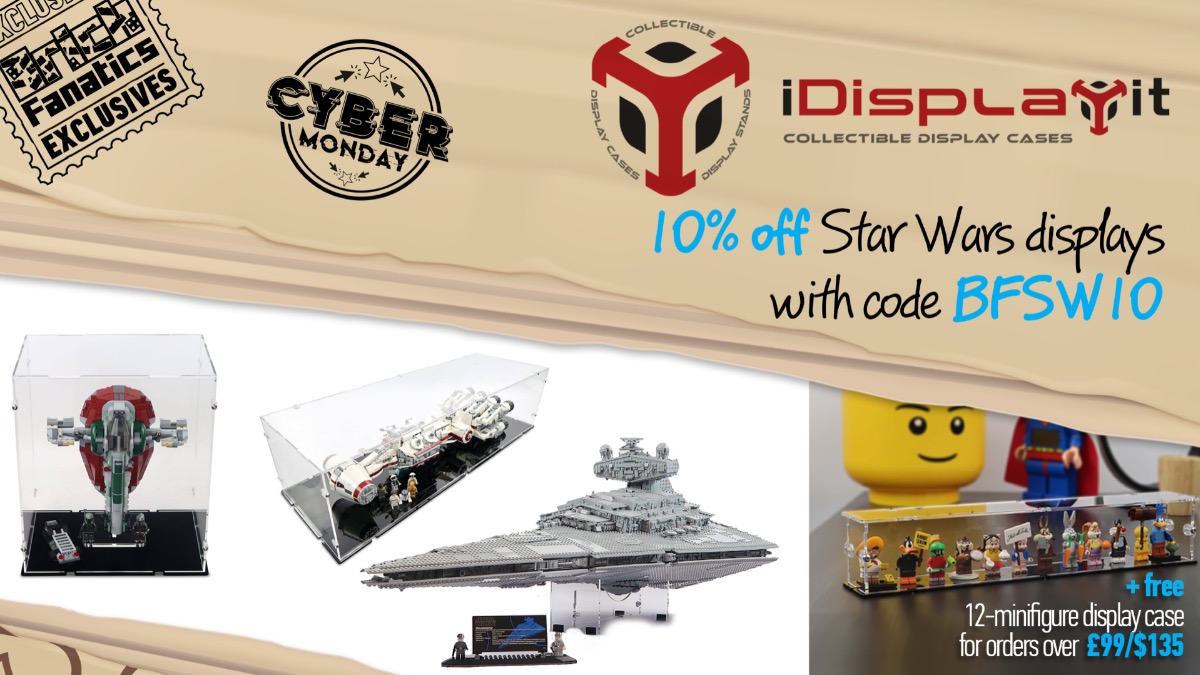 Save 10% on LEGO Star Wars display cases at iDisplayit for Cyber Monday