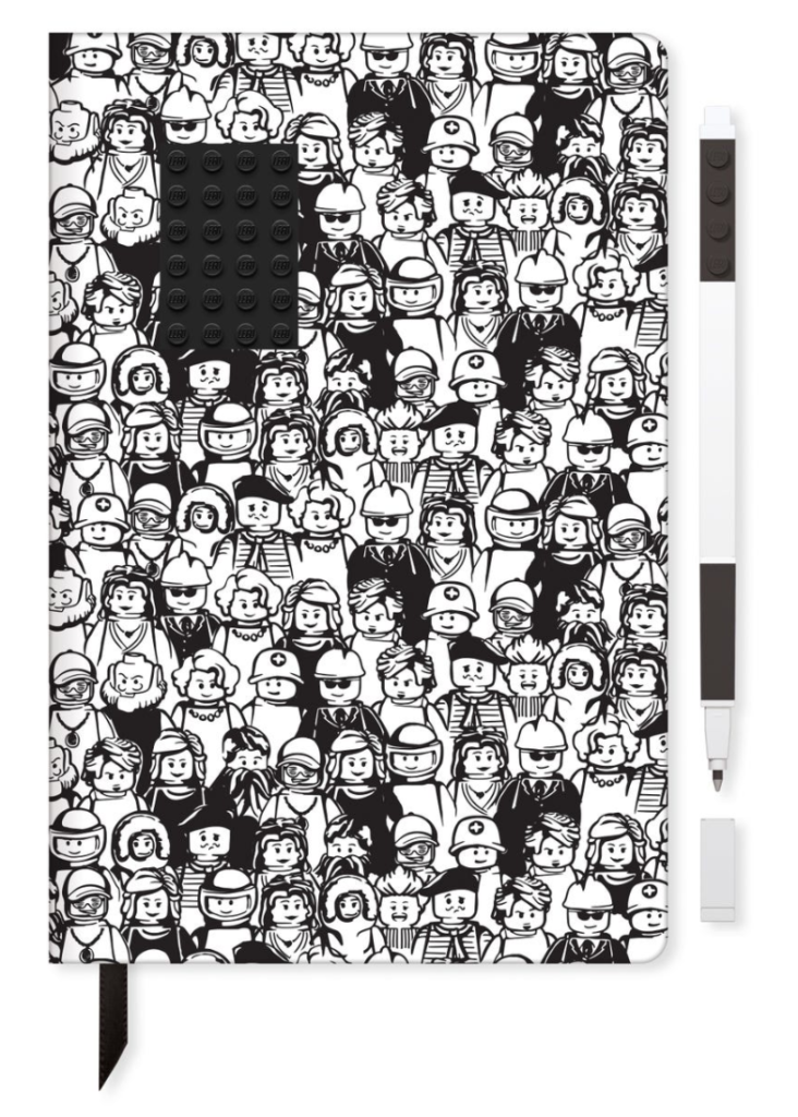 LEGO notepad minifigure front