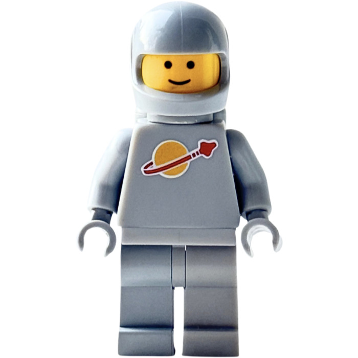 BRICKOWL LEGO light grey Classic Space astronaut minifigure