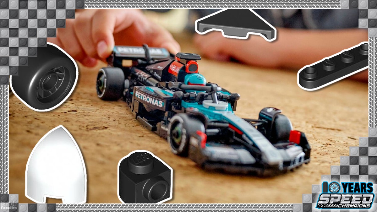 21 new pieces created specifically for LEGO Speed Champions