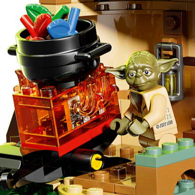 lego star wars yoda hut smart brick stand in